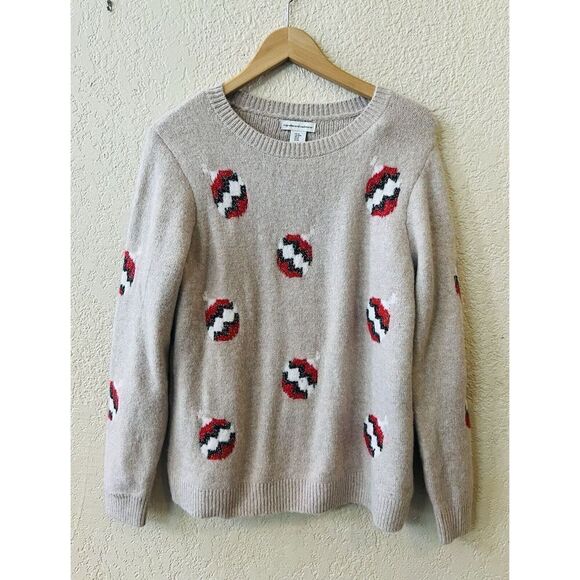 NWT Cupcake and Cashmere Candy Canes Super Soft Christmas Sweater Sz Medium - Picture 2 of 9